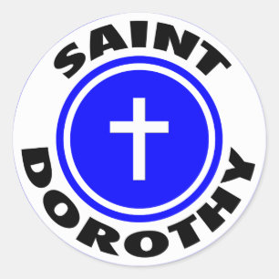Saint Dorothy Runder Aufkleber