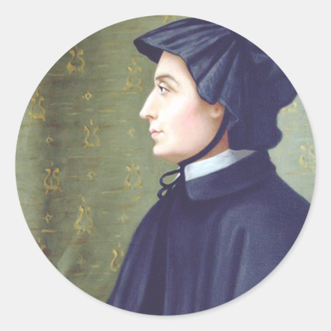Saint Elizabeth Ann Seton Runder Aufkleber (Vorderseite)