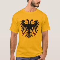 Saint Empire romain sur T-shirt jaune