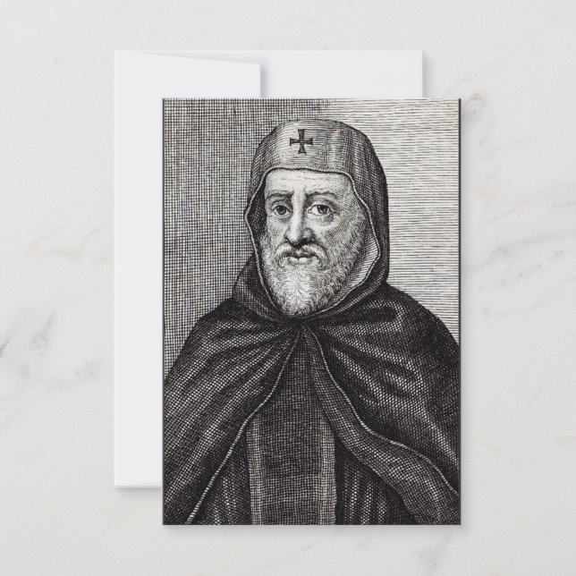 Saint Ephrem, der Christliche syrische Theologe Dankeskarte (Vorderseite)