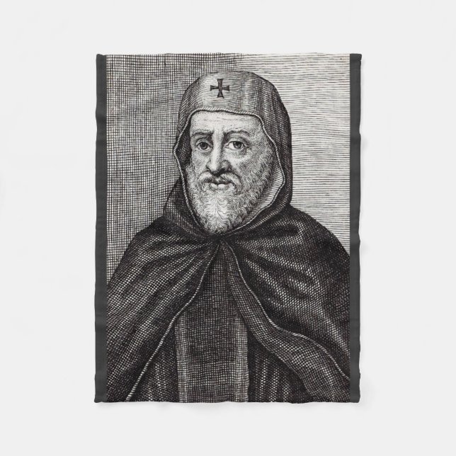 Saint Ephrem, der Christliche syrische Theologe Fleecedecke (Vorderseite)