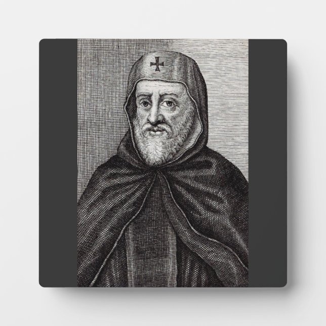 Saint Ephrem, der Christliche syrische Theologe Fotoplatte (Vorderseite)