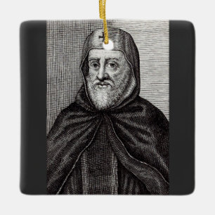 Saint Ephrem, der Christliche syrische Theologe Keramikornament