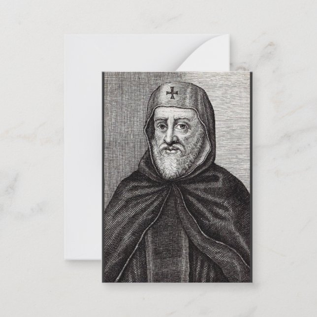 Saint Ephrem, der Christliche syrische Theologe Mitteilungskarte (Vorderseite)