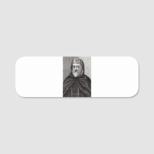 Saint Ephrem, der Christliche syrische Theologe Namensschild