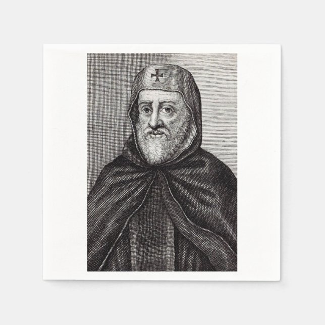 Saint Ephrem, der Christliche syrische Theologe Serviette (Vorderseite)