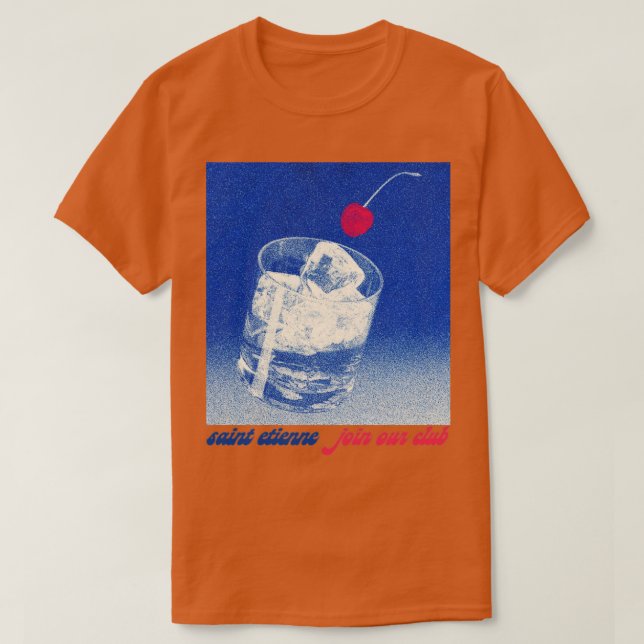 Saint Etienne Mitglied unseres Club T-Shirt (Design vorne)