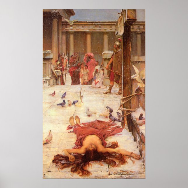 Saint Eulalia by John William Waterhouse Poster (Vorne)
