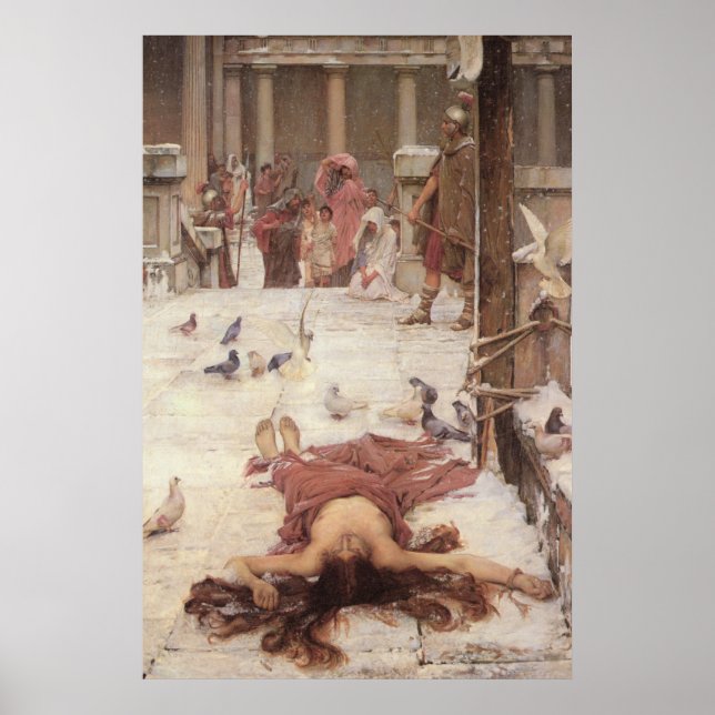 Saint Eulalia, von John William Waterhouse - 1885 Poster (Vorne)