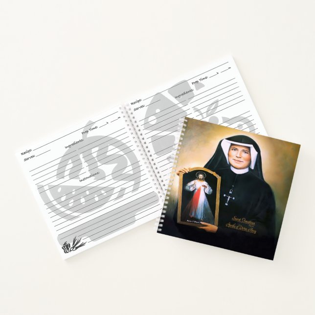 Saint Faustina, göttliche Barmherzigkeit Notizbuch (Innenseite)