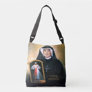 Saint Faustina, göttliche Barmherzigkeit Tragetaschen Mit Langen Trägern