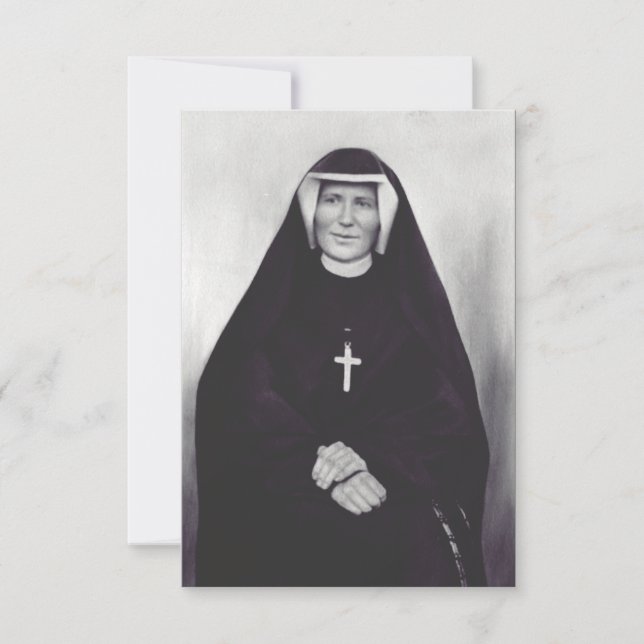 Saint Faustina Kowalska Dankeskarte (Vorderseite)