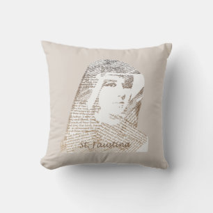 Saint Faustina Kowalska Kissen