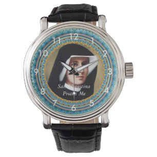 Saint Faustina Schütze mich Armbanduhr