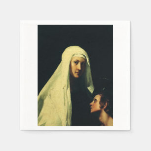 Saint Frances von Rom von Giovanni Antonio Galli Serviette