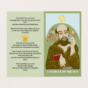 Saint Francis Canticle of the Sun Visitenkarten