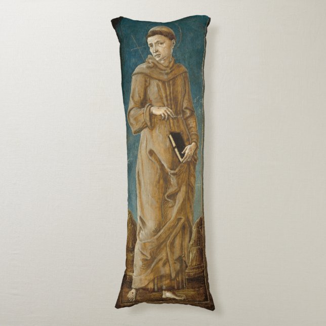 Saint Francis - Cosmè Tura Kunstmuseum Seitenschläferkissen (Vorderseite Vertikal)