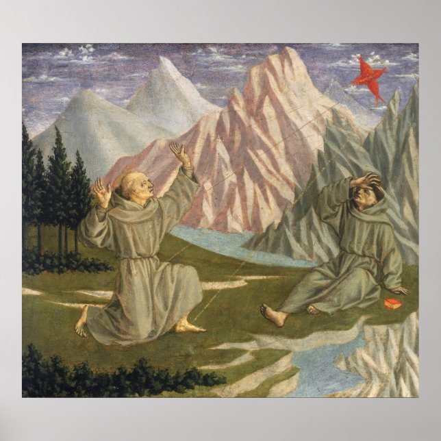 Saint Francis - Domenico Veneziano Kunstgewerbe Poster (Vorne)
