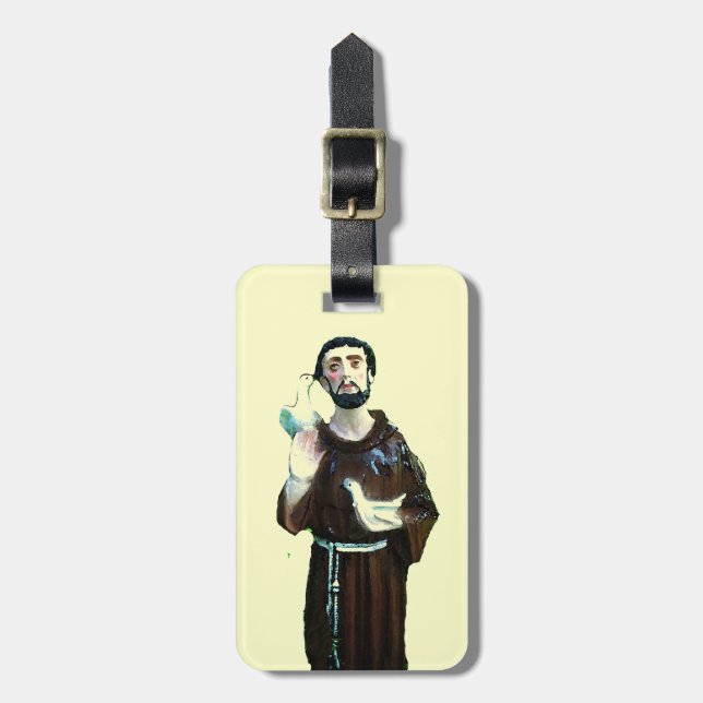 Saint Francis Gepäckanhänger (Vorderseite vertikal)