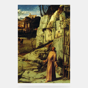 Saint Francis in der Wüste von Giovanni Bellini Acrylschild