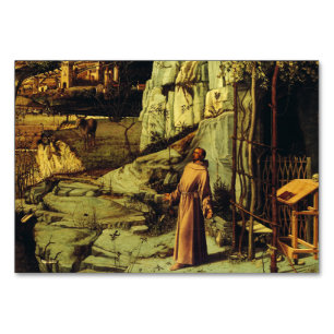 Saint Francis in der Wüste von Giovanni Bellini Tischnummer