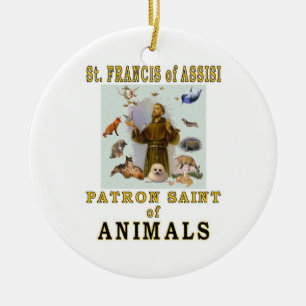 SAINT FRANCIS OF ASSISI KERAMIK ORNAMENT