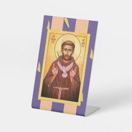 Saint Francis of Assisi Sockelschild