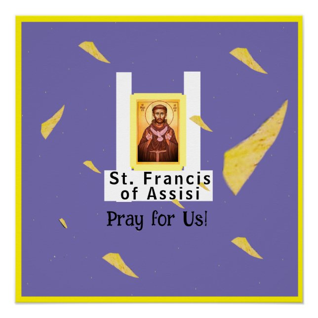 Saint Francis von Assisi Poster (Vorderseite)