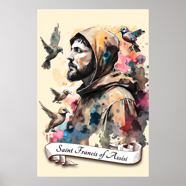 Saint Francis von Assisi Poster (Vorne)