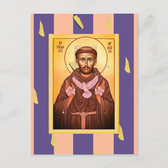 Saint Francis von Assisi Postkarte (Vorderseite)