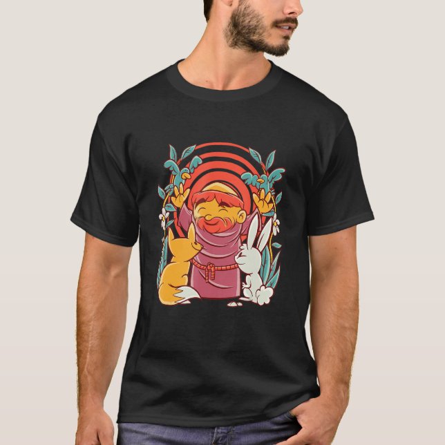 Saint Francis von Assisi Schutzheilige der Tiere T-Shirt (Vorderseite)