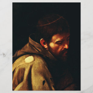 Saint Francis von Assisi von Caravaggio Flyer