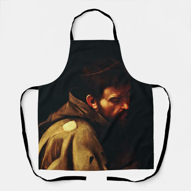 Saint Francis von Assisi von Caravaggio Schürze (Vorderseite)