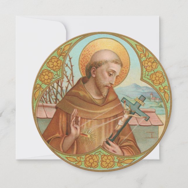 Saint François d'Assise (BK 002) Carte de voeux vi (Devant)