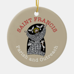 Saint François Rond Ornement de Noël