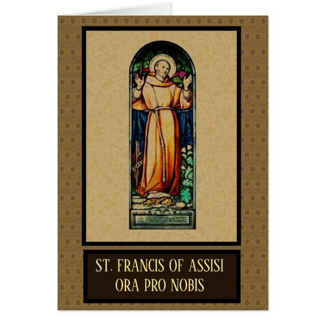 Saint François | Verre tendu | Prière pour la paix (Devant)