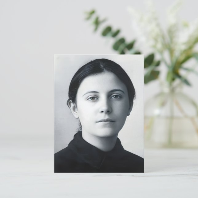 Saint Gemma Galgani Postkarte (Stehend Vorderseite)