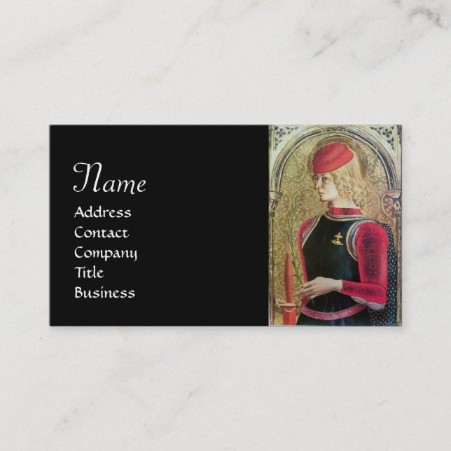 SAINT GEORGE ,Black Visitenkarte (Vorderseite)