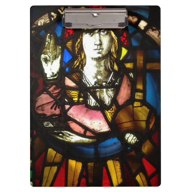 Saint George der Dragon Schicht aus festem Glas Klemmbrett (Vorderseite)