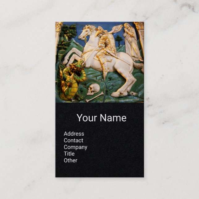 Saint George, Dragonm, Princess Monogram Pack Pape Visitenkarte (Vorderseite)