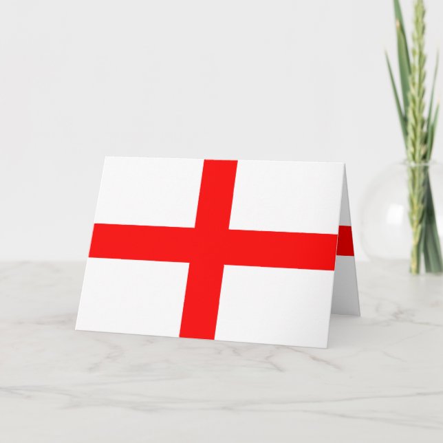 Saint-George-Flagge in England Karte (Vorderseite)