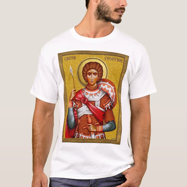Saint George gifts, Saint George art, srb 3 T-Shirt (Vorderseite)