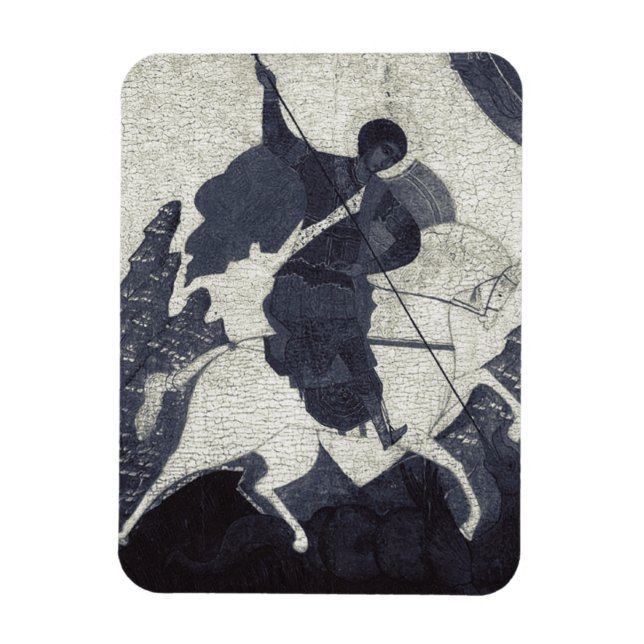 Saint George Killing der Drache Magnet (Vertikal)