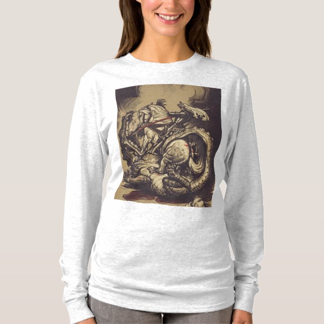Saint George Killing der Drache T-Shirt (Vorderseite)