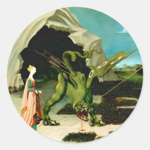 Saint George médiéval et Sticker Dragon