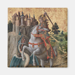 Saint George Slay Dragon Carlo Crivelli Paintin Magnet