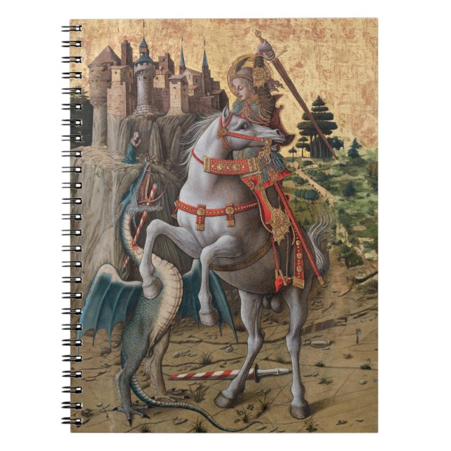 Saint George Slay Dragon Carlo Crivelli Paintin Notizblock (Vorderseite)