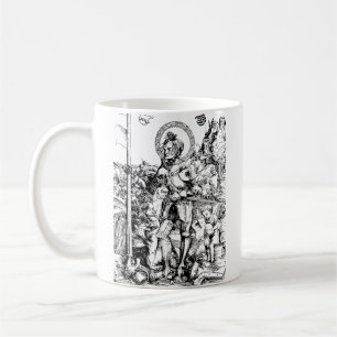 Saint George Stehend mit Zwei Engeln Kaffeetasse