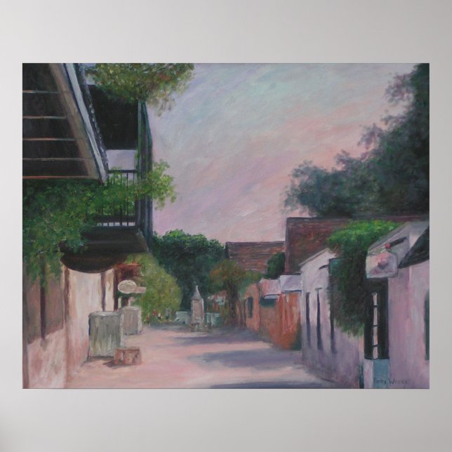 Saint George Street in Saint Augustine, Florida Poster (Vorne)