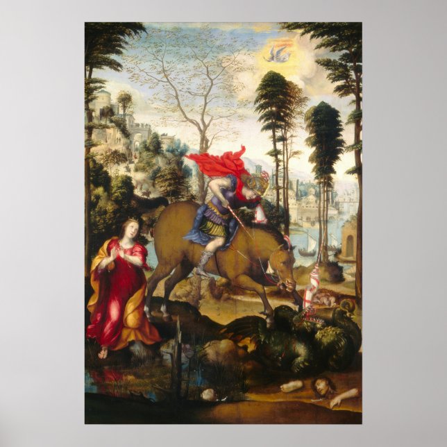 Saint George & the Dragon - Sodoma Art Poster (Vorne)